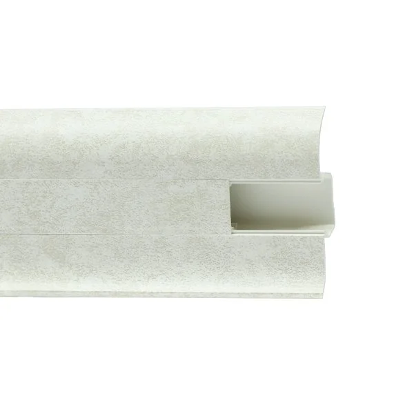Пластиковый плинтус Royce №860 Белый Кварц (58х22х2200мм) в Воронеже