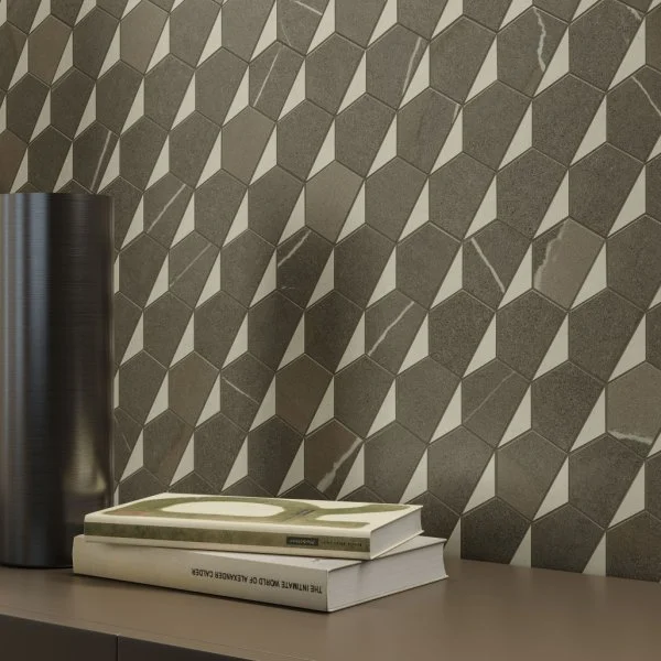 Керамогранит Italon Метрополис Мозаика Гексакон Ворм 25.4x31 (Натуральная) в Воронеже