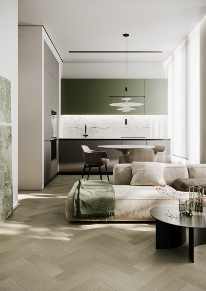 Паркетная доска Quartz Parquet Штучный паркет Дуб Лунный 44-1258-08 в #REGION_NAME_DECLINE_PP#